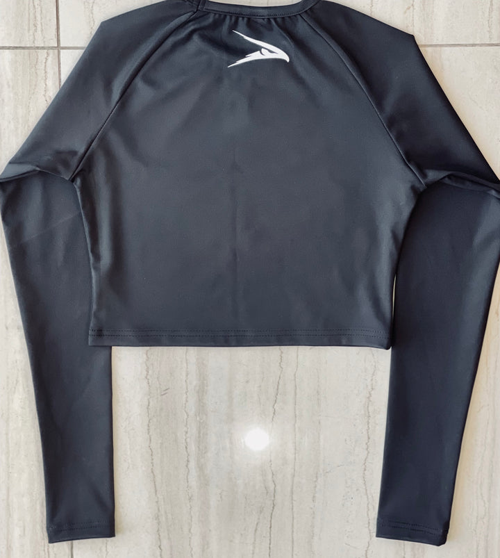 Athletic Crop Top Full Sleeves - Women